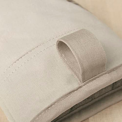 KitchenAid Beacon Two-Tone Non-Slip Mini Oven Mitt Set, Milkshake Tan/Beige, 5.5"x8", 2 Piece - color: Milkshake Tan/Beige