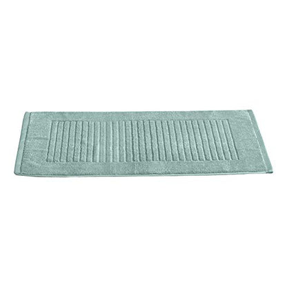 CTT - 2 Piece Bathroom Rugs Set, 100% Cotton Bath Mats, Non-Slip, Comfy & Highly Absorbent Bathroom Floor Mats, Machine Washable | 20"x32" (Spa Green) - color: Spa Green