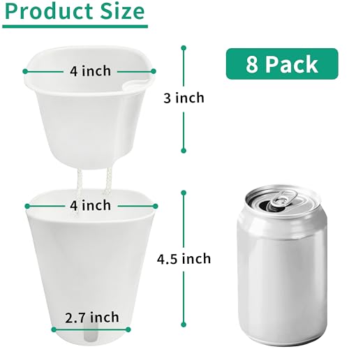 TCBWFY 4 Inch Self Watering Pots for Indoor Plants,8 Sets Self Watering Planter Pots with Visual Water Level Window and Multiple Vents,Self Watering Plant Pot for All House Plants,Flowers,Herbs - size: 4 Inch - 8 Sets