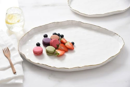 Pampa Bay Portofino Large Oval Platter, 17.75" x 11.75" x 1.25" - size: 17.75 x 11.75