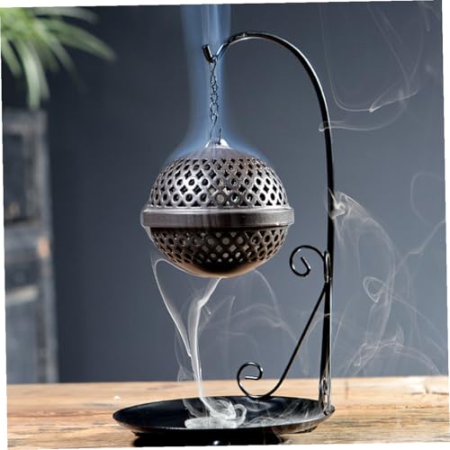Uonlytech Backflow Incense Burner Waterfall Aromatherapy Holder for Home Decoration Premium Iron Metal Material Stress Relief and Air Purification Easy to Use and Design