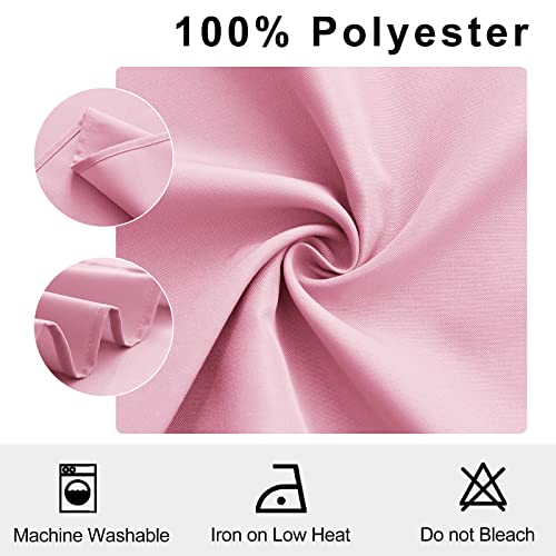 Cloth Napkins Set of 6, 18 x 18 Inch, Washable Pink Dinner Napkins with Hemmed Edges for Restaurant, Wedding and Holiday - color: Pink, size: 18" x 18" (Set of 6)