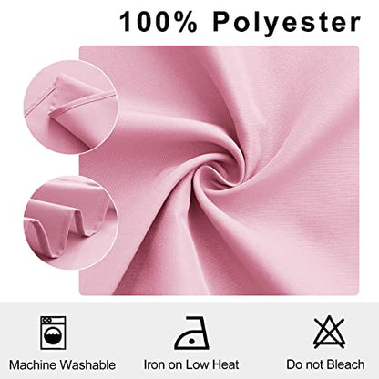 Cloth Napkins Set of 6, 18 x 18 Inch, Washable Pink Dinner Napkins with Hemmed Edges for Restaurant, Wedding and Holiday - color: Pink, size: 18" x 18" (Set of 6)