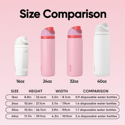 Owala FreeSip Stainless Steel Water Bottle 32 oz Angel Food Cake - color: Angel Food Cake, size: 32 Ounces