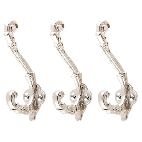 Indian Shelf Metal Wall Hooks for Keys Bags & Coats -3 Piece