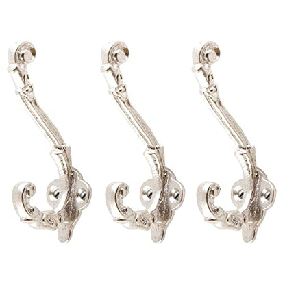 Indian Shelf Metal Wall Hooks for Keys Bags & Coats -3 Piece