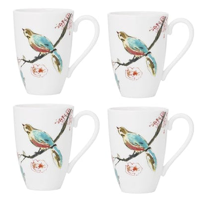 Lenox 897261 Chirp Mugs, Set of 4 - style: Mugs, Set of 4