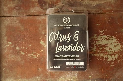 Milkhouse Citrus & Lavender Soy Wax Melts for Wax Warmer, 5.5 oz | Clean-Burning, Premium Fragrance Oil, Made in the USA - color: Citrus & Lavender