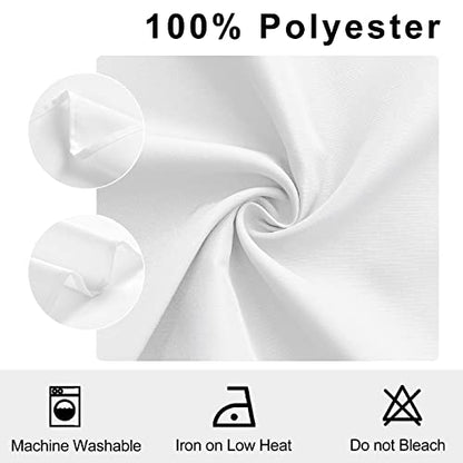 Cloth Napkins Set of 6, 18 x 18 Inch, Washable White Dinner Napkins with Hemmed Edges for Restaurant, Wedding and Holiday - color: White, size: 18" x 18" (Set of 6)