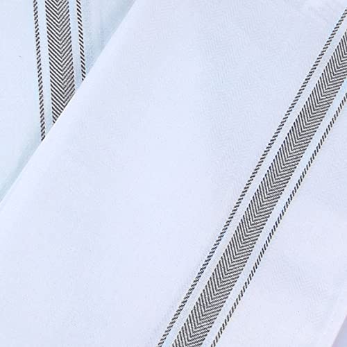 Utopia Towels Grey Dish Towels [12 Pack - 15 x 25 in] 100% Ring Spun Cotton | Highly Absorbent & Reusable Cleaning Bar, Tea, Kitchen and Dishcloths Set - 200 GSM - color: Grey