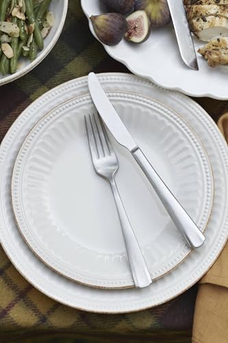 Lenox 891196 French Perle Groove White 12-Piece Pasta Bowl Dinnerware Set, Service For 4 - style: 12-Piece Place Setting, Pasta Bowl