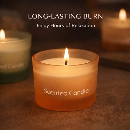 Soy Wax Candle Gift Set – Premium Holiday Scents for Relaxation & Festive Ambience – Long-Lasting, Clean Burn Aromatherapy Candles – Perfect Christmas, Gift for Aromatherapy Lovers