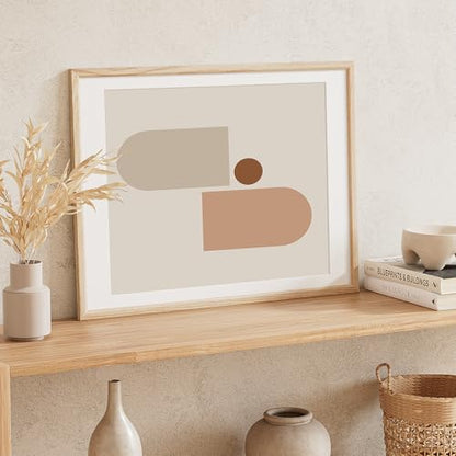 18x24 Poster Frame Set of 4 Natural Solid Oak Photo Frames with 16x20 Removable Mat Wall Hanging Large Handcrafted Frame with HD Plexiglass Wall and Tabletop Display Large Picture Frame - color: Oak, size: 18X24,4P