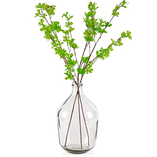 Bfttlity Clear Glass Vase for Centerpieces Table Home Room Decor, L | 15" Tall Clear Vase for Branches, Floor Flowers Vase - size: Large-Clear