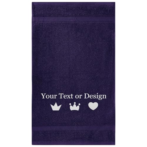 Personalized Bath Towel - Custom Turkish Cotton Towels with Embroidered Name, Monogram - Soft & Absorbent Bath Sheet - Purple, 30"x60" (1 Pack) - color: Purple, size: Bath Sheet (30"x60")