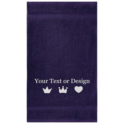 Personalized Bath Towel - Custom Turkish Cotton Towels with Embroidered Name, Monogram - Soft & Absorbent Bath Sheet - Purple, 30"x60" (1 Pack) - color: Purple, size: Bath Sheet (30"x60")