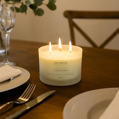 Scented Candles for Home, Sage Citrus Candles Aroma Fragrant 12.4oz Soy Wax, Luxury Large Candle Gift,up to 70 Hours Burn Time, Birthday Gifts for Women&Men Festival Relaxation Ambience