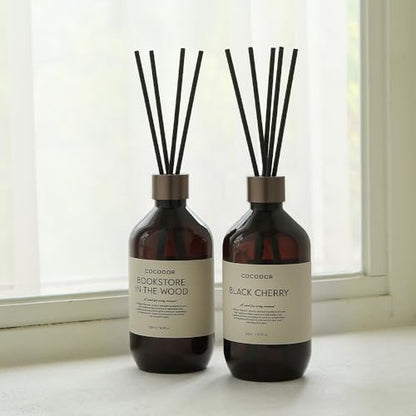 COCODOR Premium Reed Diffuser/Seoul Rose /16.9oz /2 Pack/Large Capacity Fragrance Scent Oil Stick Diffuser Set for Bedroom Bathroom Home Décor