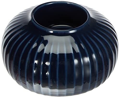 Kähler Teelichthalter Tealight Holder, 6,5 x 10 cm, Indigo - color: Indigo, size: 6,5 x 10 cm