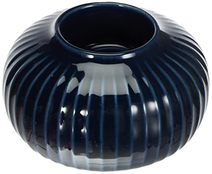 Kähler Teelichthalter Tealight Holder, 6,5 x 10 cm, Indigo - color: Indigo, size: 6,5 x 10 cm
