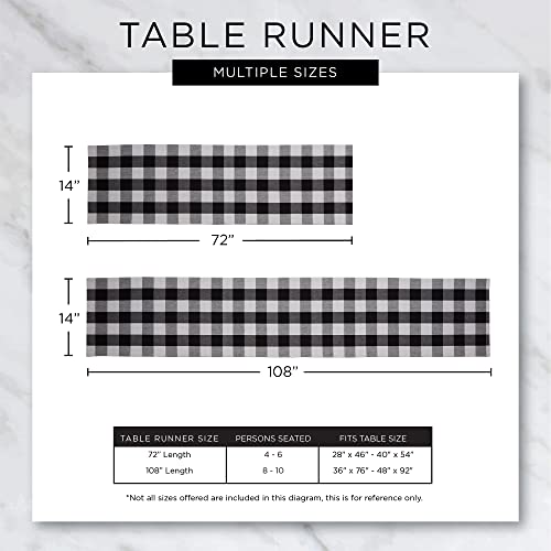 DII Woven Basics Collection 100% Cotton Knit Table Runner, 15x108, Bark Brown - color: Bark Brown, size: 15x108"