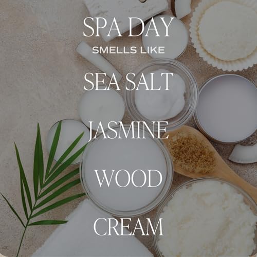 Sweet Water Decor Spa Day Reed Diffuser Set - Sea Salt, Jasmine, Wood, and Cream Scented Diffuser - Relaxing Spa Scent Diffusers for Home, Long Lasting Fragrance, Made in the USA - style: Spa Day No. 37