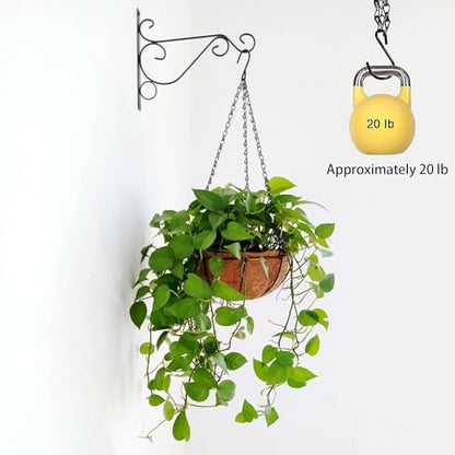 PCTC 3 Pack 23 inch Hanging Basket Chain,Hanging Plant Holder | Flower Pot Basket Chains 3 Point Replacement Chain Hangers with S Hooks for Planters, Bird Feeders, Lanterns & Garden - size: 23 inch