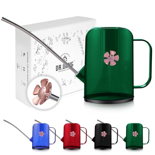 Watering Can Indoor for House Plants Small Watering cans with Long Spout Flower Model Sprinkler Head 1.2L (Green, 1.2L) | Removable Nozzle Dual Use 1.2L Fits 6 Houseplants Ergonomic Easy Balance Handle Modern Aesthetic Nordic Decor - color: Green