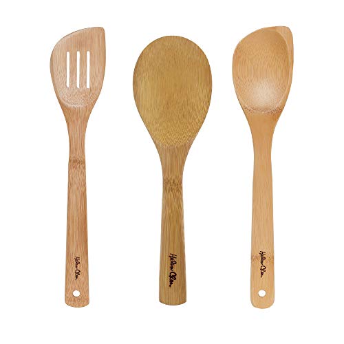 Helen’s Asian Kitchen Bamboo Cooking Utensils and Stir Fry Tools, 3-Piece Set - size: 3-Piece Set