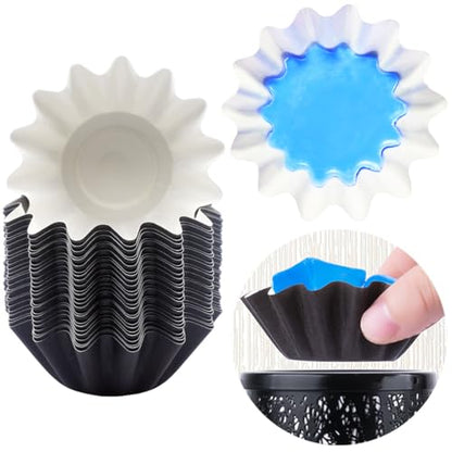 Wax Melt Warmer Liners Reusable & Leakproof Candle Warmer Liners Wax Tray for Scented Wax,Electric Wax Warmers, Plug in Warmers, Candle Warmer,Wax Melter and Wax Burner(Black 25pcs) - color: Black, size: 25PCS