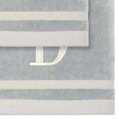 Avanti Linens - Towel Set, Soft & Absorbent Cotton, Embroidered Bathroom Decor, Set of 5 (Monogram Collection, Initial D) - style: D