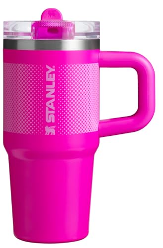STANLEY Quencher ProTour Flipstraw Tumbler, 14 oz, Vivid Violet - Fade | Built-In Straw & Handle | Cupholder Compatible for Travel | Leakproof Insulated Stainless Steel Cup | BPA-Free - color: Vivid Violet Fade, size: 14 Ounces