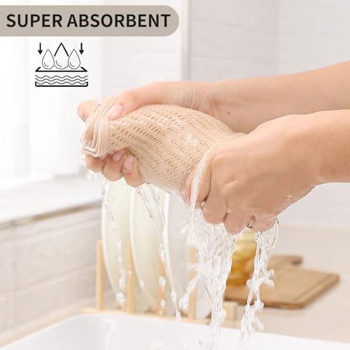 Kitinjoy 100% Cotton Waffle 8-Pack Kitchen Towels, 13" x 28", Beige | Super Soft, Ultra-Absorbent, Fast Drying, lightweight, Quick Drying Kitchen Hand Towels - color: Beige, size: 13 x 28 - 8 Pack