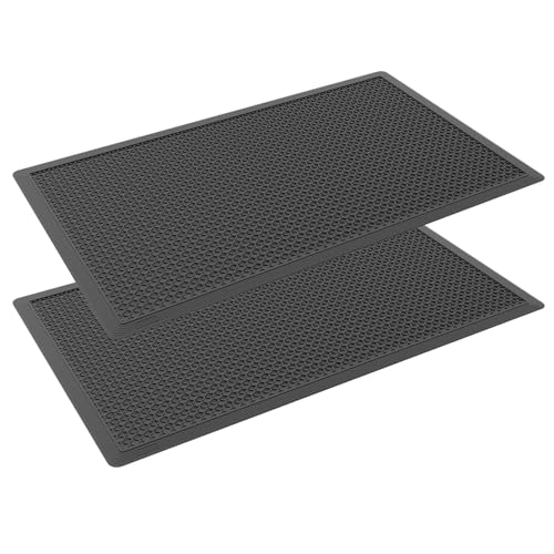 Rubber Scraper Floor Mat 60”x36” 2 Pack - Heavy Duty Outdoor Mats for Garage, Entryway, Door, Mudroom, Boot Tray - All-Weather & Easy Clean - size: 60"x36" Scraper Mats 2Pcs