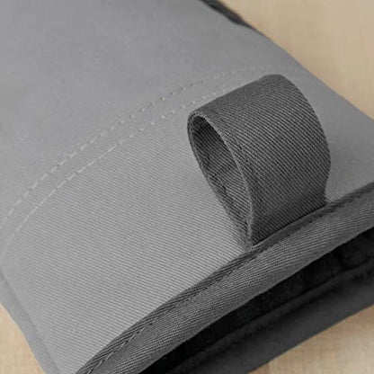 KitchenAid Beacon Two-Tone Non-Slip Mini Oven Mitt Set, Cool Grey/Frost Grey, 5.5"x8", 2 Piece - color: Cool Grey/Frost Grey