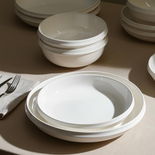 Stone Lain Verso 4-Piece Salad Plate Set Porcelain, White - size: 4-Piece - Salad Plate