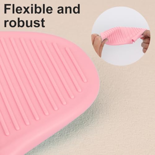 2 PCS Mini Silicone Oven Gloves Heat Resistant Cooking Pinch Mitts Potholder for Kitchen Cooking & Baking (Pink) - color: Pink