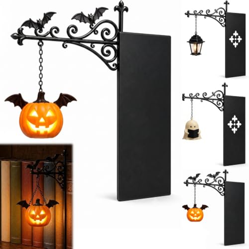 Library Lantern Mini Bookshelf Lamp, Vintage Led Miniature Hanging Lantern for Bookshelf, Wireless Book Nook Lamp with Bookends Decorative, for Home Library, Study and Reading Corner (1Pc-C) - color: 1Pc-C