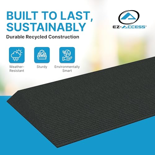 EZ-ACCESS Transitions Angled Entry MAT, Black, 2-in - color: Black, size: 2 Inches