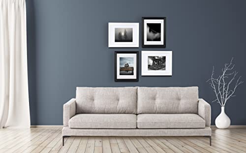 2 Pack 11x14 Picture Frames Black, Display Picture 8 x 10 with Mat, Photo Frame for Wall Gallery Mounting - color: Black, size: 11x14-2P