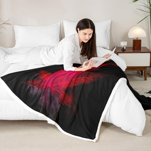 Marijuana Throw Blanket Red Cannabis Leaf Printed Bed Blanket, for Adult Women Teens Marijuana Weed Leaf Fleece Blanket Exotic Leaves Rustic Soft Boho Trippy Hippie Sherpa Throw Blanket, Baby - color: Multi 15, size: Baby(30"x40")