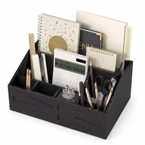 Large Mail Organizer Countertop,Farmhouse Desk and Kitchen Countertop Storage, Letter Sorter, Desk Mail and Bill Organizer, Desktop File and Paper Holder - color: Bl-1
