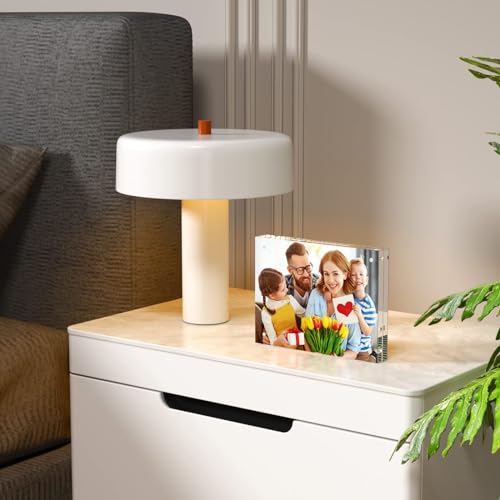 NIUBEE Acrylic Photo Frame 6x8, Double Sided Magnetic Blocks Pet Picture Frame - size: 6x8"(1 Pack)