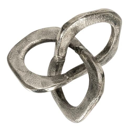 Bloomingville Antique Metal Knot Figurine, Silver - color: Silver