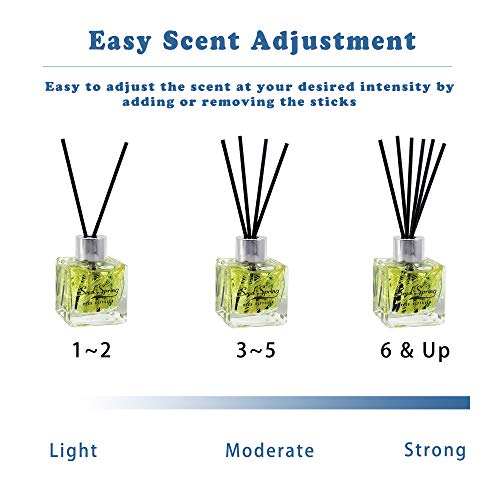 Reed Diffuser Set with Sticks,Vanilla Scent Oil for Bedroom Office Gym and Stress Relief, Home Fragrance Products 50 ml / 1.7 oz