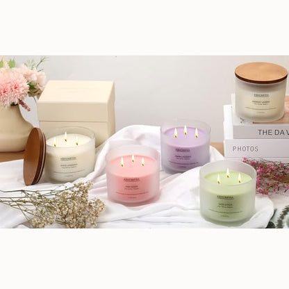 Scented Candles for Home, Sage Citrus Candles Aroma Fragrant 12.4oz Soy Wax, Luxury Large Candle Gift,up to 70 Hours Burn Time, Birthday Gifts for Women&Men Festival Relaxation Ambience