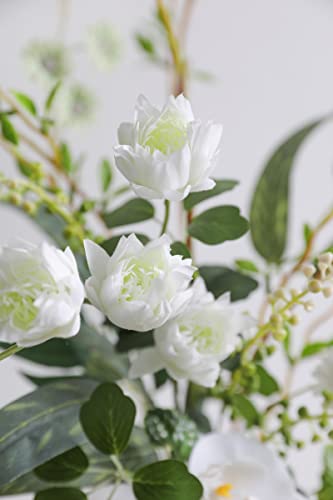 Serra Flora Artificial Greenery Spray Box Set(Pack of 50pcs) with 8 Kinds of DIY Wedding Bouquet Filler Table Centerpieces and Floral Arrangement (Spring Green) - color: Spring Green