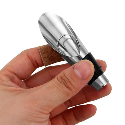 SOLUSTRE Stainless Steel Wine Opener Set Creative Accessories Kit with Corkscrew Pourer and Stopper Elegant Gift Box for Home and Travel Use for Wine Lovers