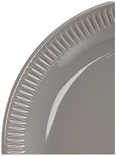 Lenox Gray Profile Stoneware 4-Piece Dinner Plate Set, 6.00 LB (892139) - size: 6.00 LB, style: Dinner Plates, Set of 4