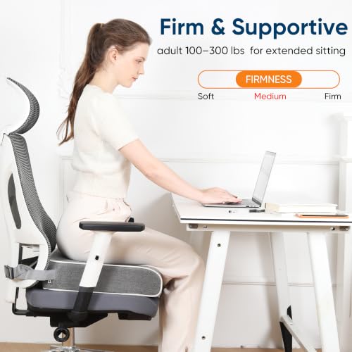 Seat Cushion for Office Chair, 19 x 17 x 4 Inch